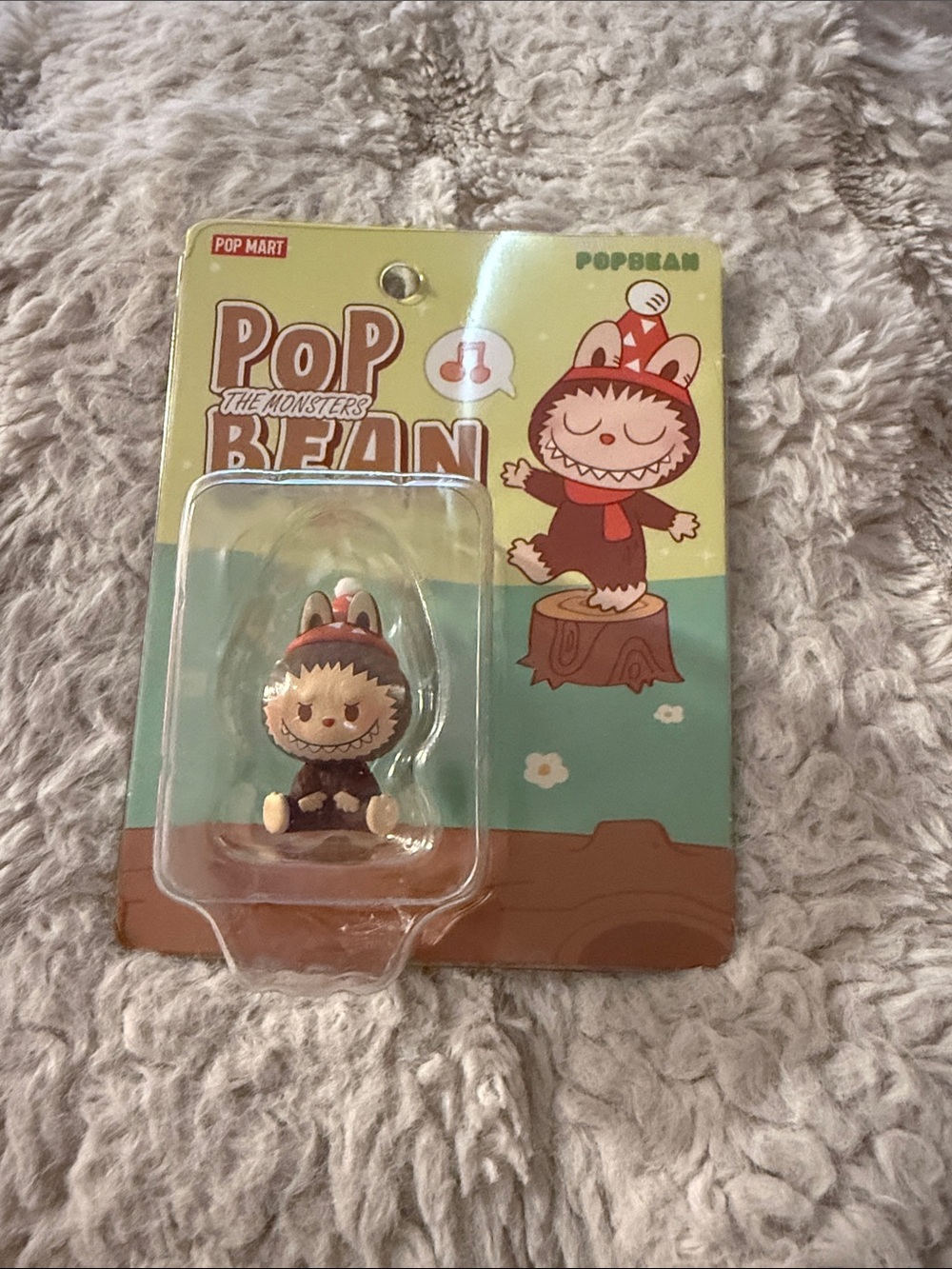 Popbean Brown Monster Collectible Figure - Pop Mart